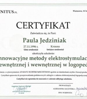 innowacyjne metody elektrostymulacji zewnętrznej i wewnętrznej w logopedii